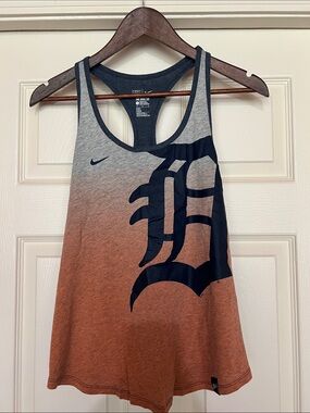 Nike Ombre Detroit Tigers Racerback Tank - Orange/Gray/Navy